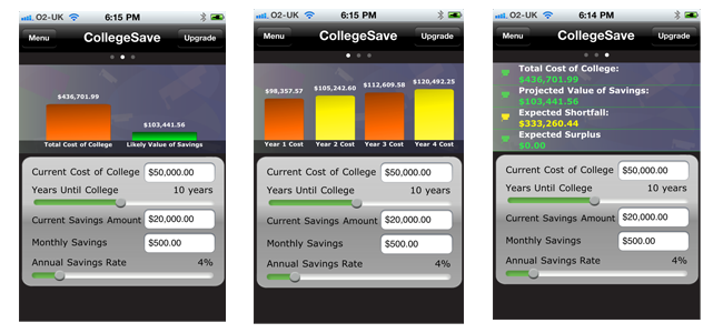 CollegeSave Lite Screen shots